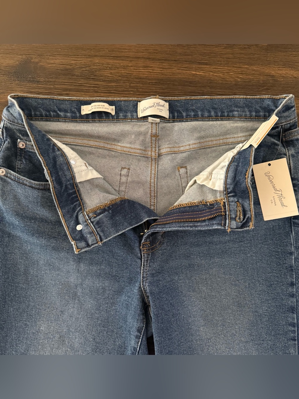Universal Thread Women’s 80s Slim Mid-Rise Ankle Length Jeans Dark Wash 14R NWT - Picture 3 of 10